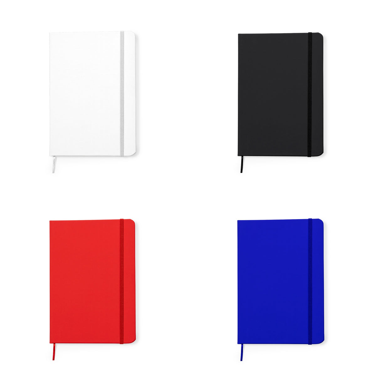 Quaderno A5 con copertina rigida in similpelle riciclata