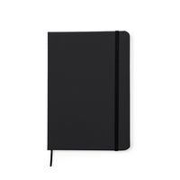 Quaderno A5 con copertina rigida in similpelle riciclata