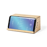 Cassa con ricarica wireless e supporto smartphone