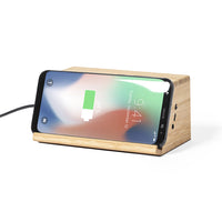 Cassa con ricarica wireless e supporto smartphone