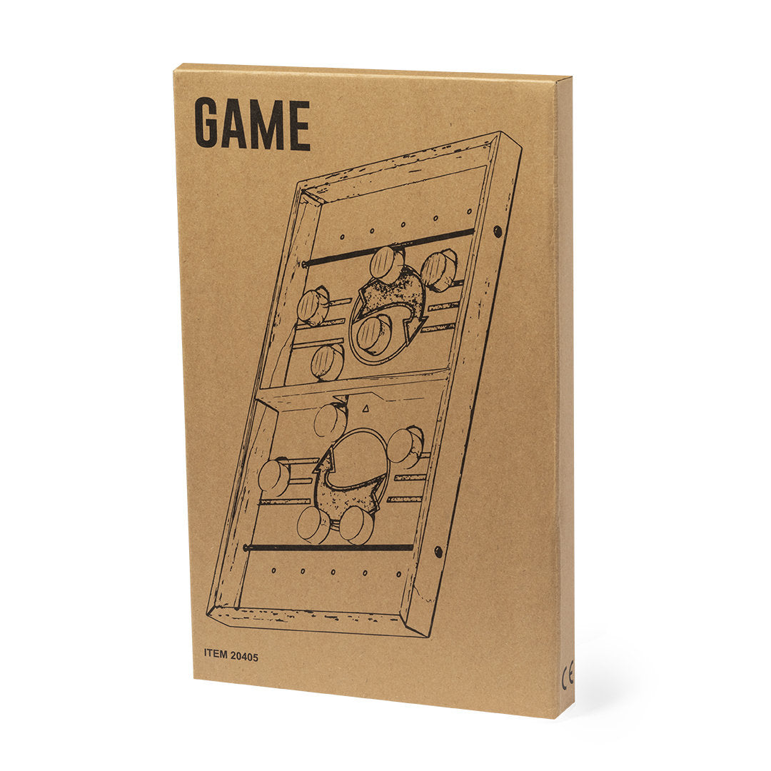 Gioco lancio delle pedine in legno