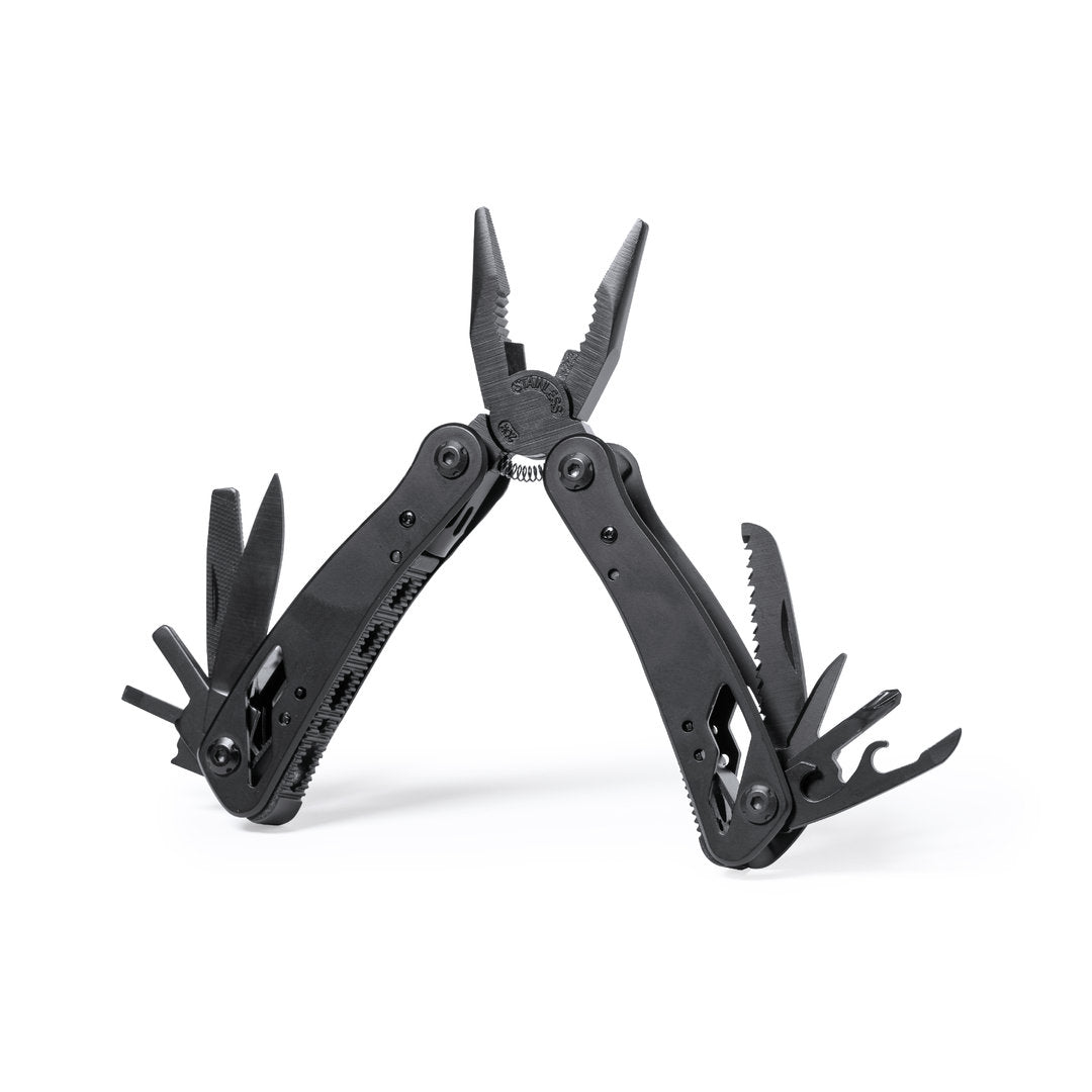 Multiutensile in acciaio inox nero 13 funzioni