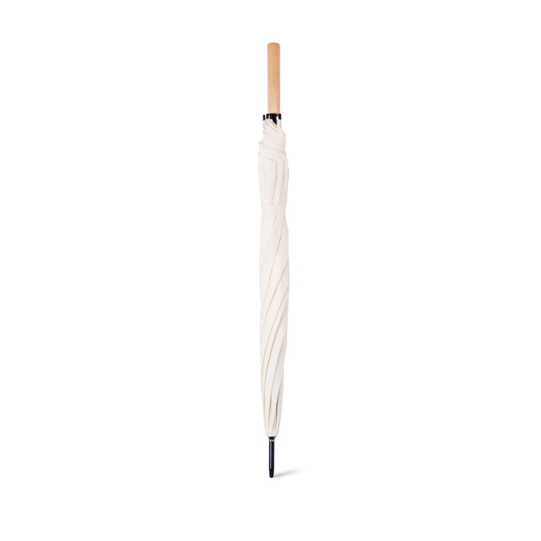 Ombrello con manico in legno