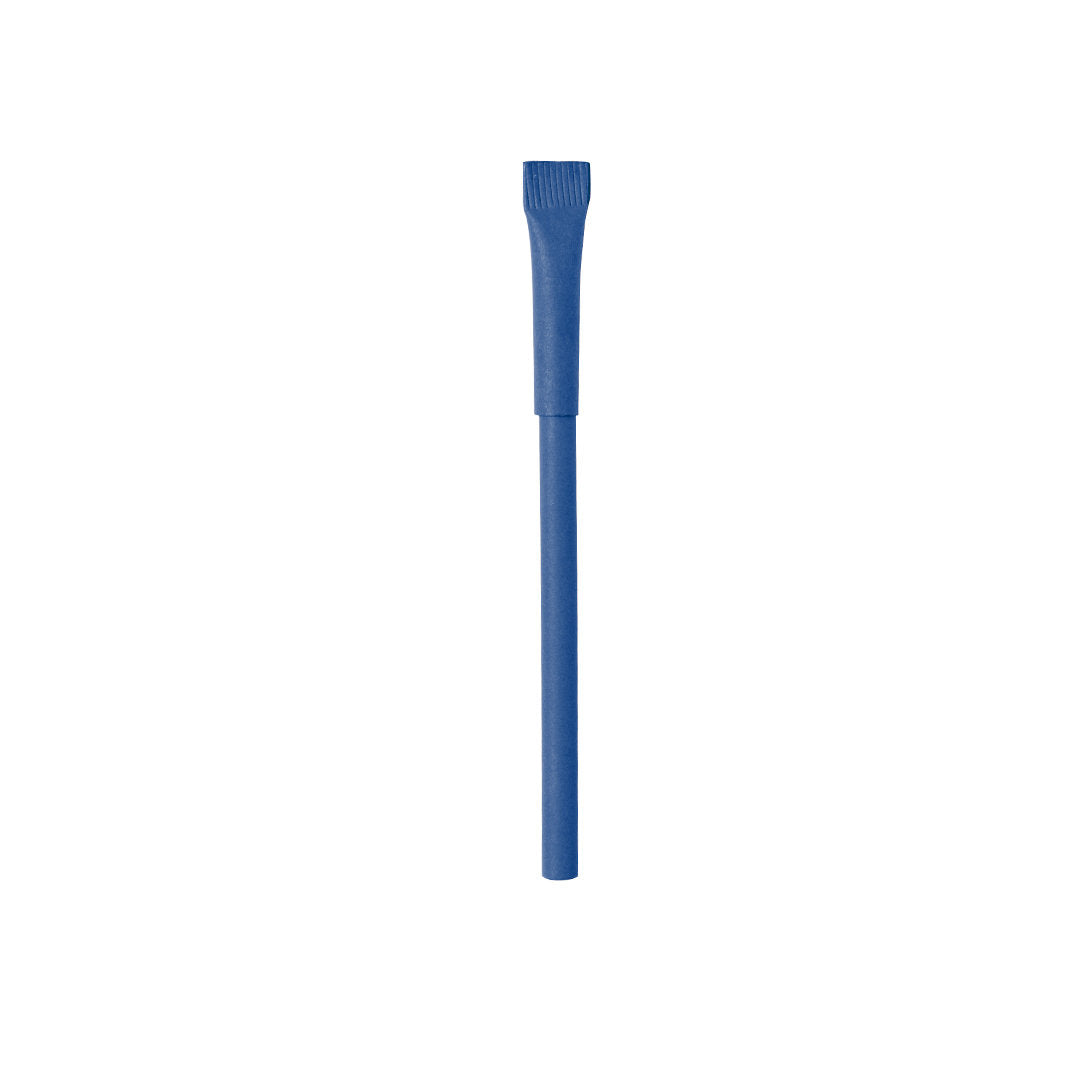 Penna biro in cartone con tappo abbinato
