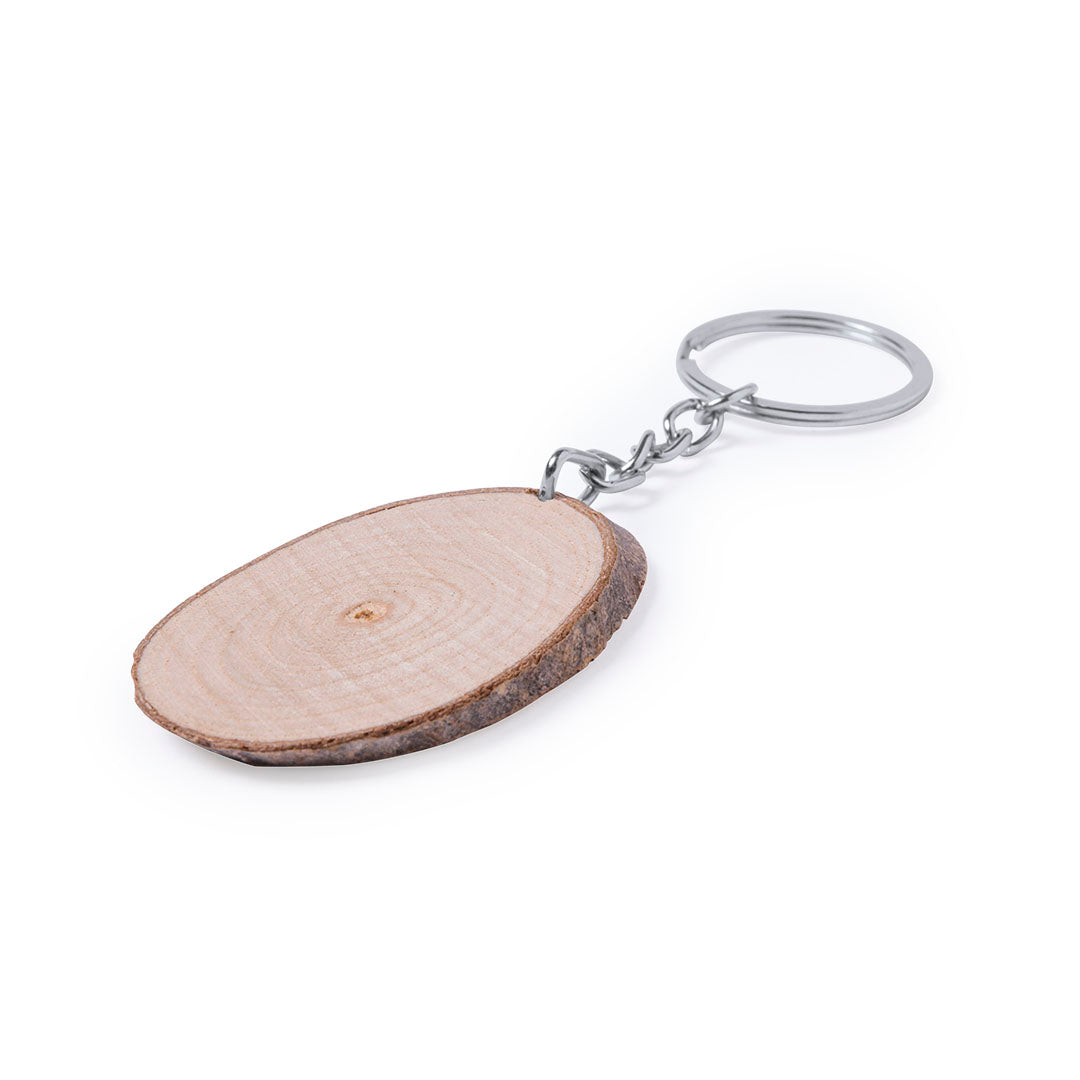 Portachiavi in legno naturale di faggio