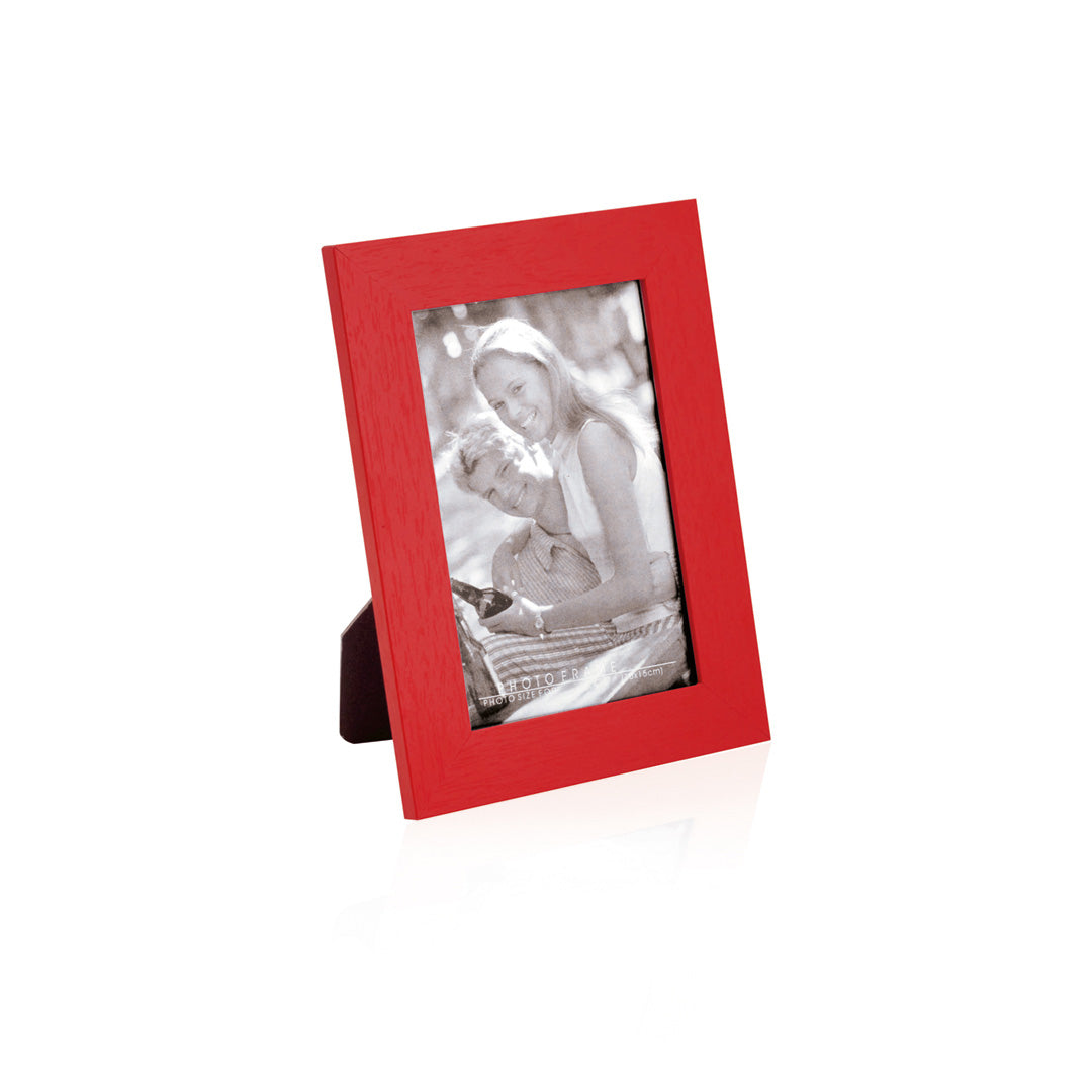 Cornice portafoto in colori con telaio in legno
