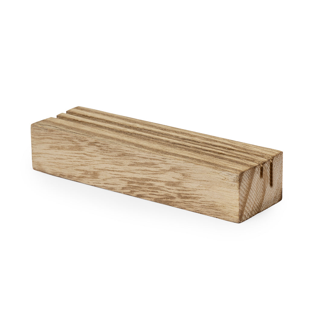 Porta grafica con base in legno