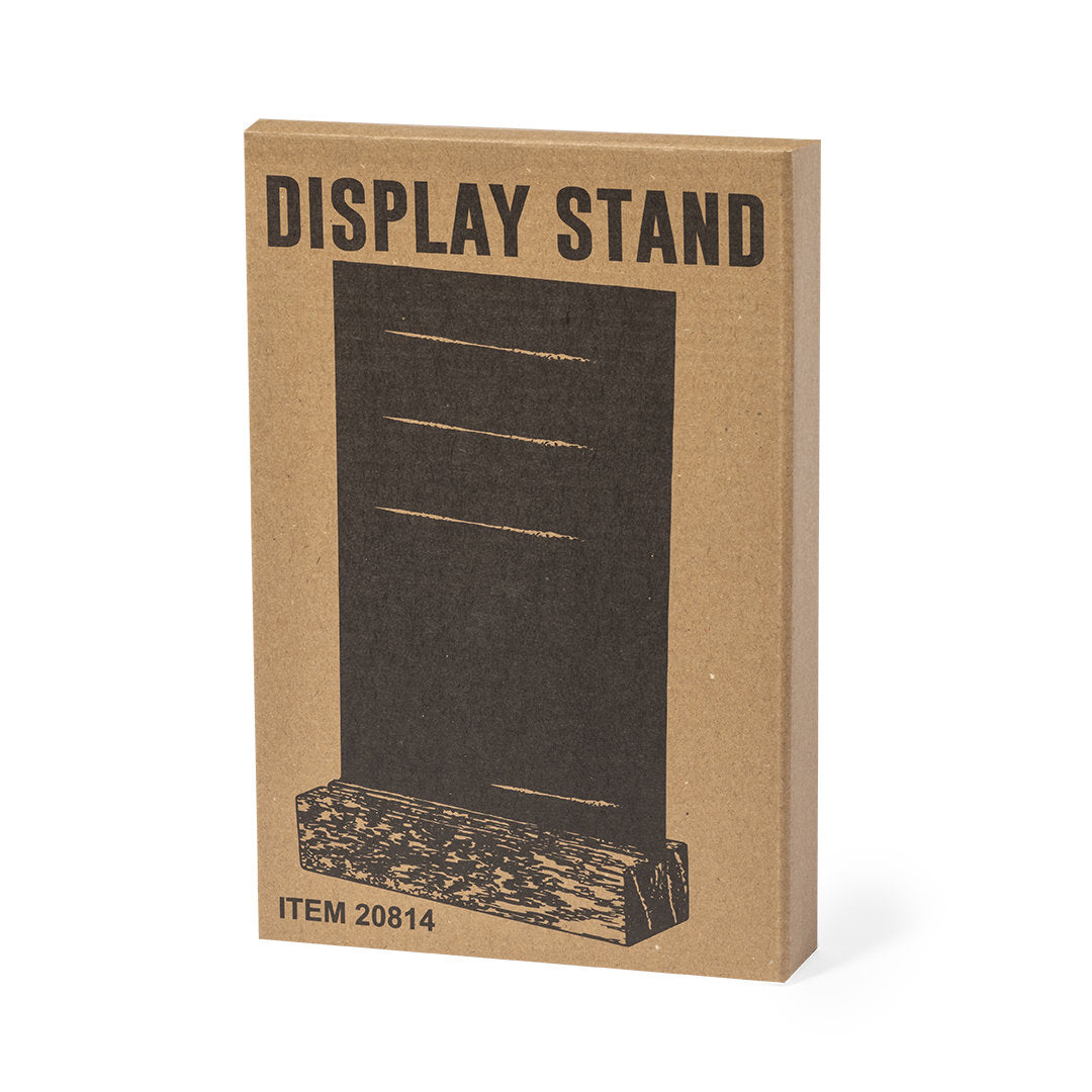 Porta grafica con base in legno