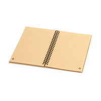 Quaderno a doppio anello con copertina in erba riciclata