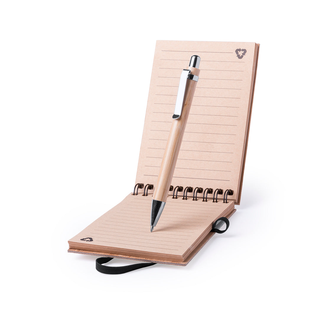 Set taccuino ad anelli e penna
