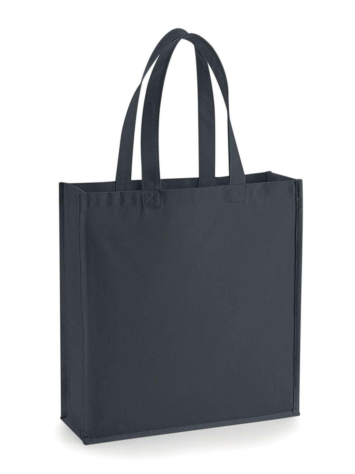 Shopper canvas con soffietto