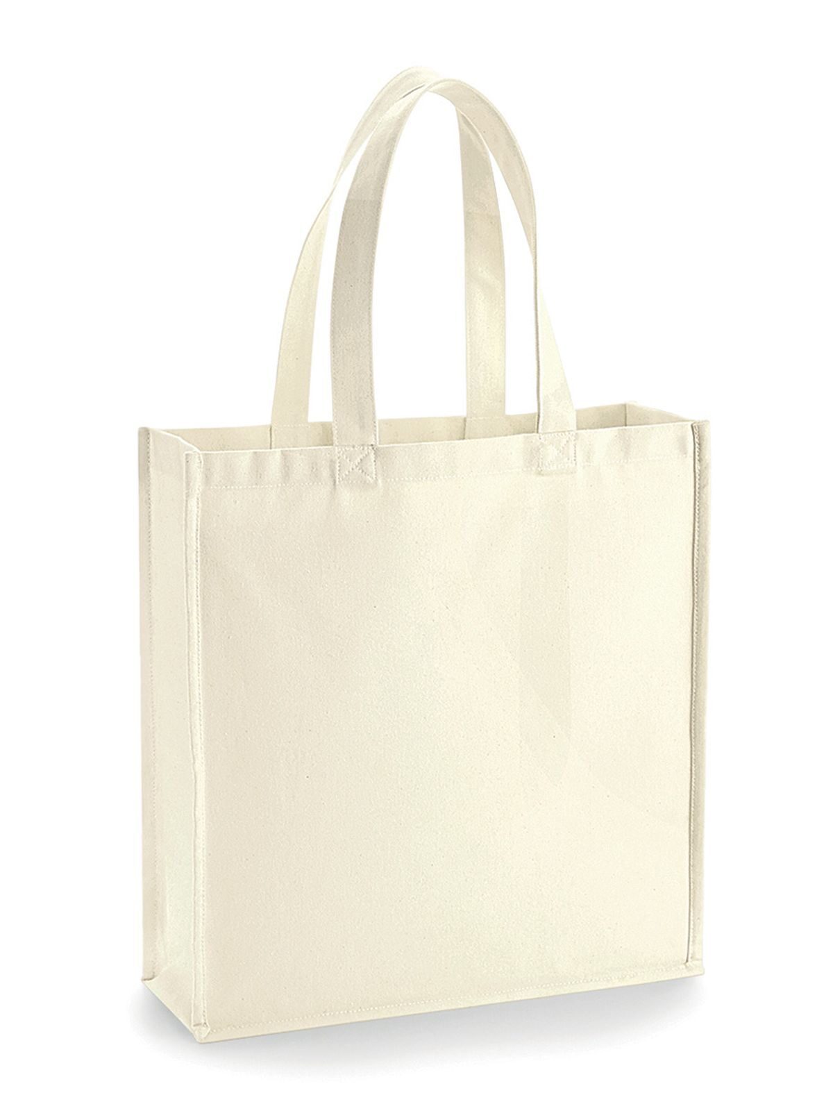 Shopper canvas con soffietto