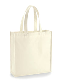 Shopper canvas pesante con soffietto