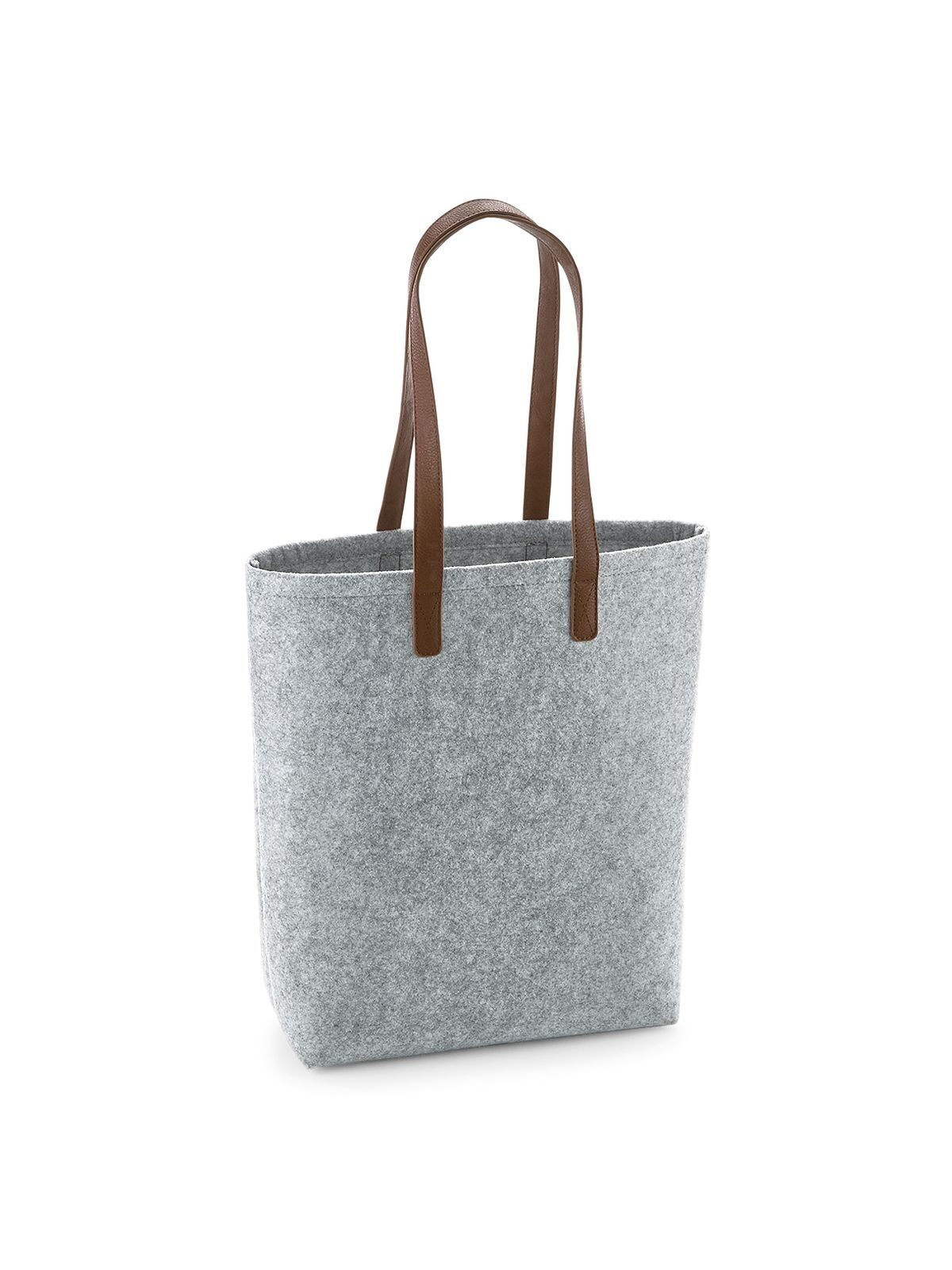 Shopper con cinghie effetto pelle
