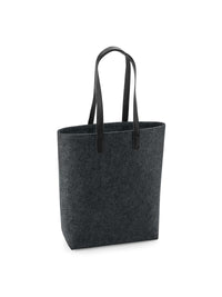 Shopper con cinghie effetto pelle