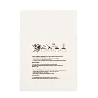 Quaderno A5 con copertina in carta da semi