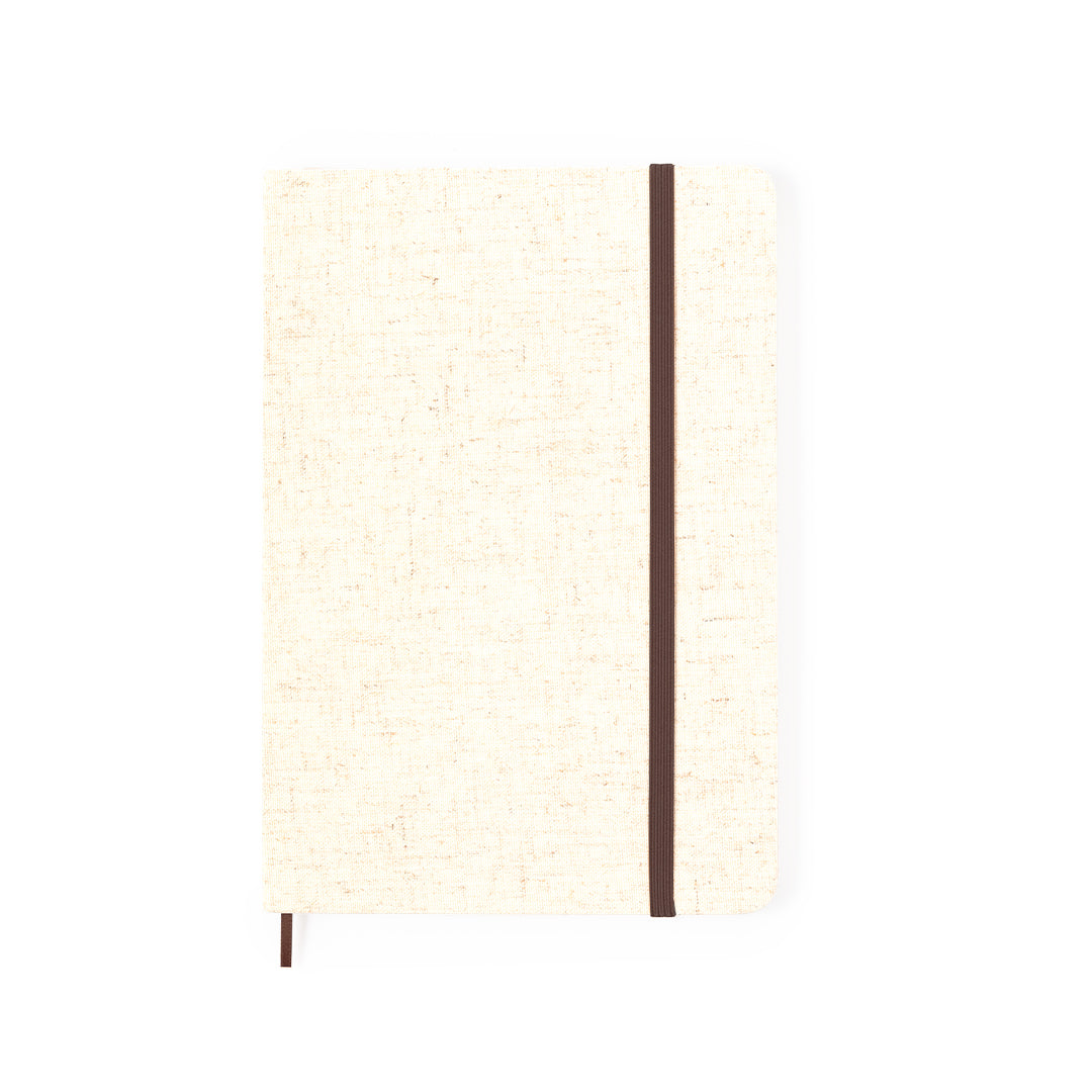 Quaderno A5 in morbido lino con segnalibro