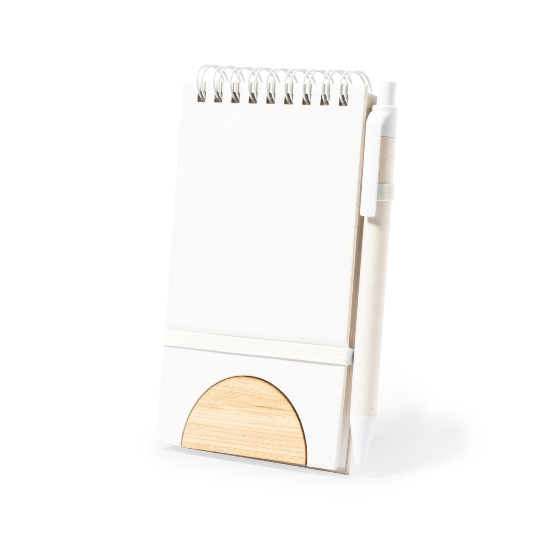 Taccuino con supporto per smartphone e penna