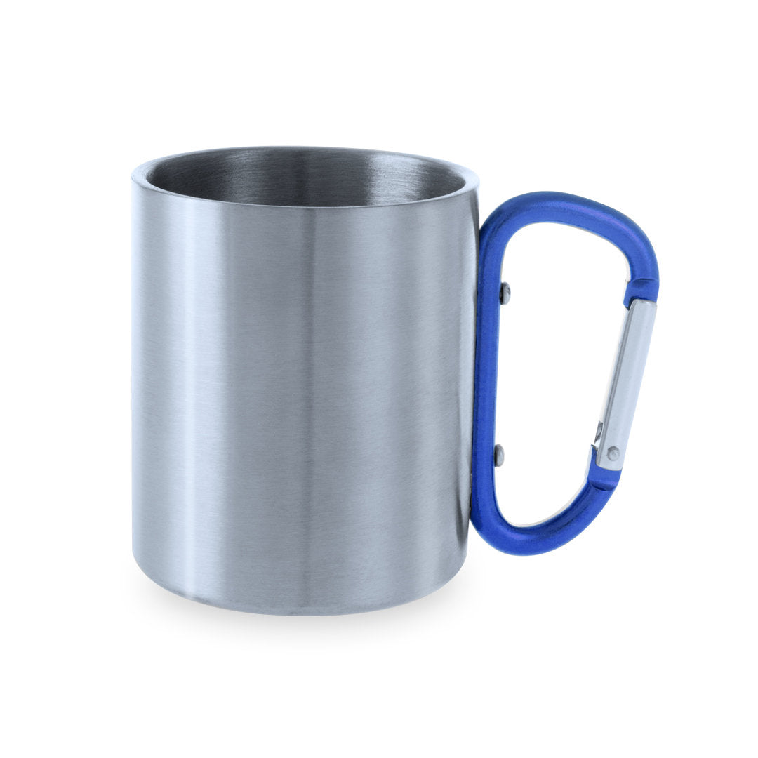 Tazza in acciaio con moschettone