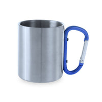 Tazza in acciaio con moschettone
