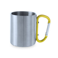 Tazza in acciaio con moschettone