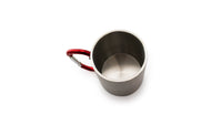 Tazza in acciaio con moschettone