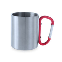 Tazza in acciaio con moschettone