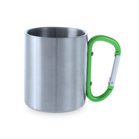 Tazza in acciaio con moschettone