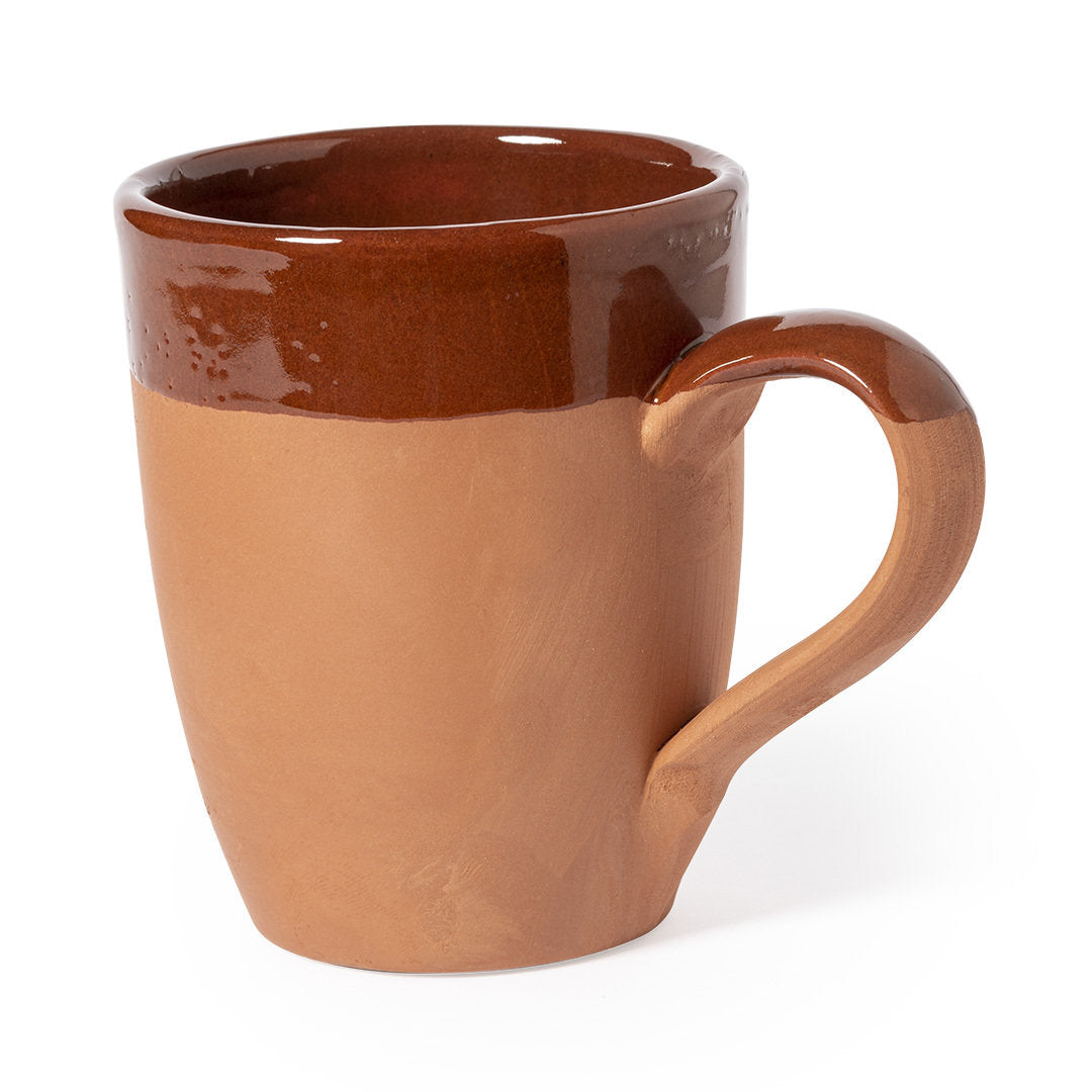Tazza in argilla design curvo