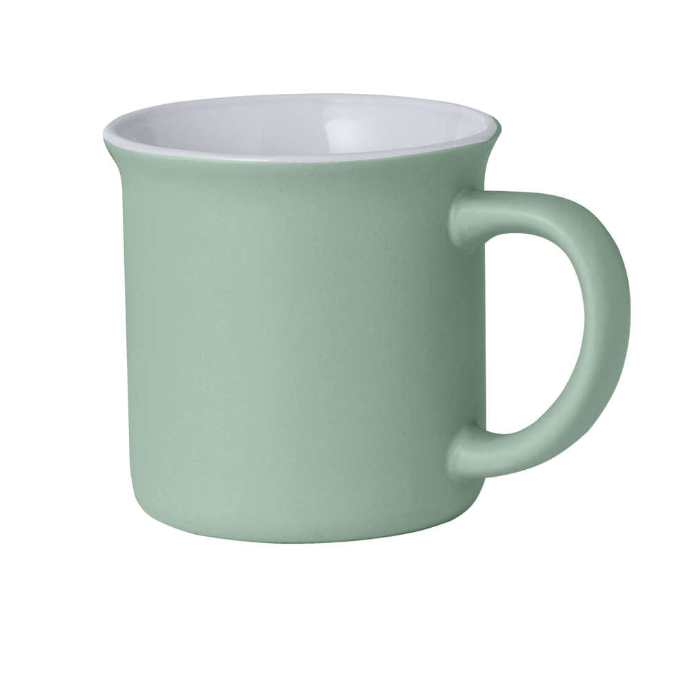 Tazza in ceramica opaca verde da personalizzare 